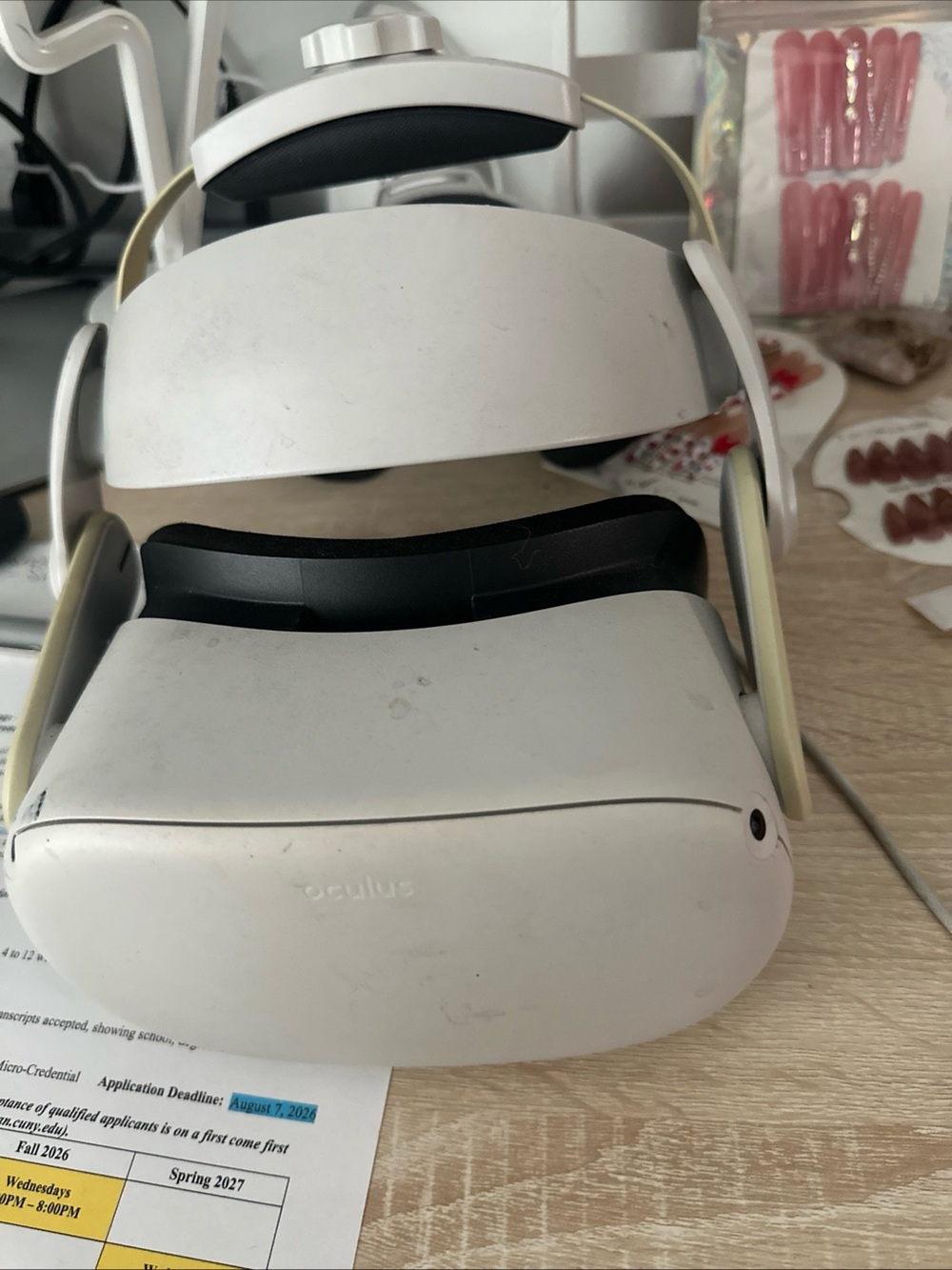 Oculus Standalone VR Headset in White with Black Trim